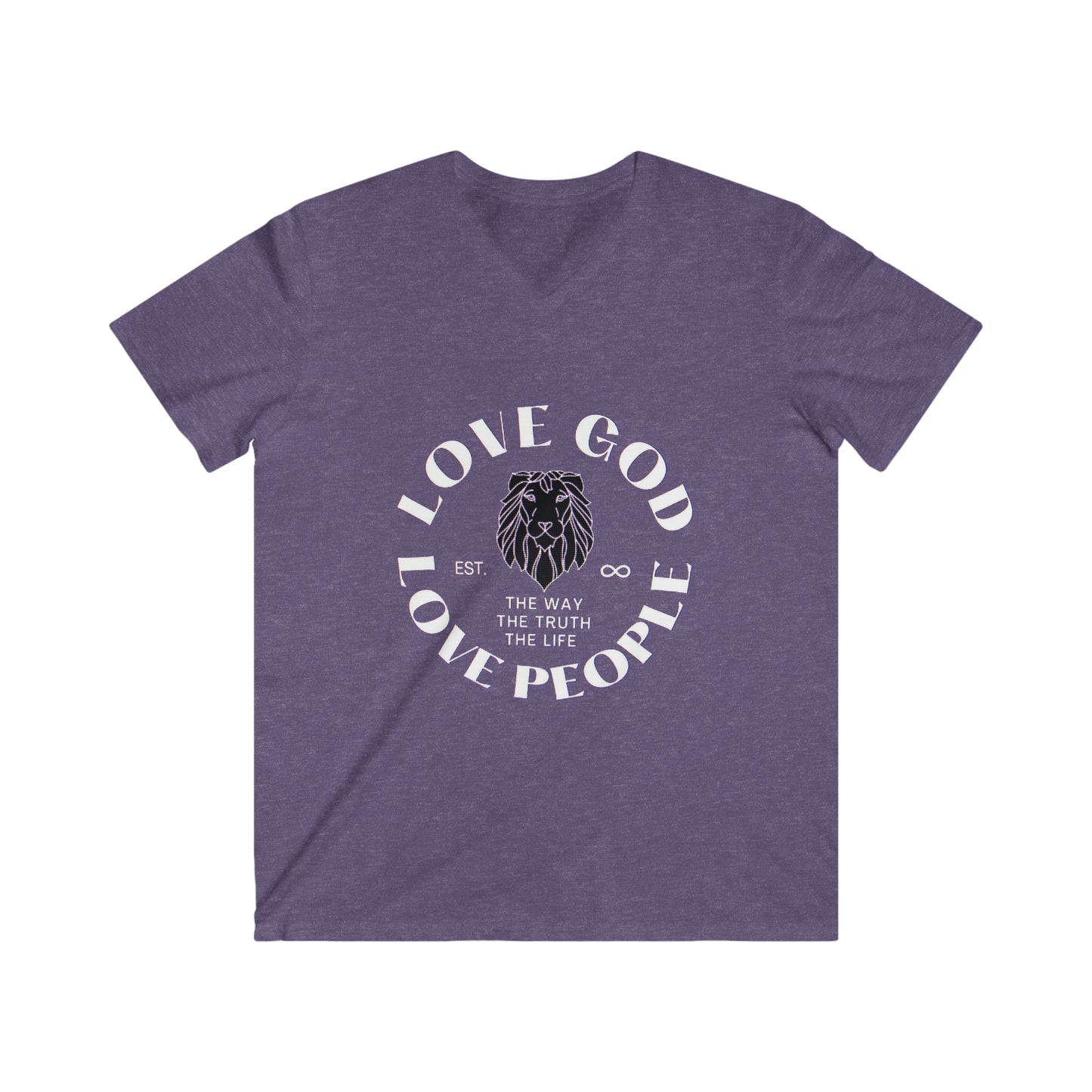 Men's Fitted V-Neck Short Sleeve Tee