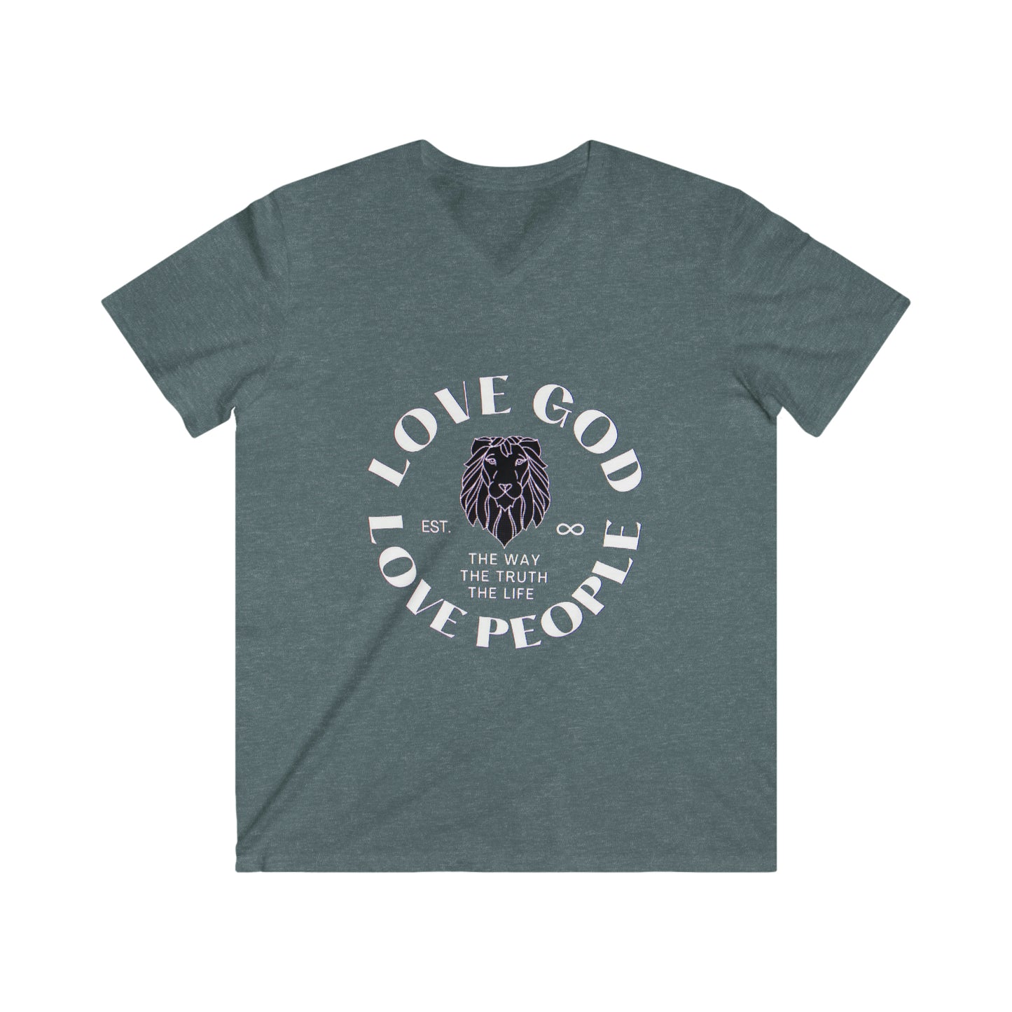 Men's Fitted V-Neck Short Sleeve Tee