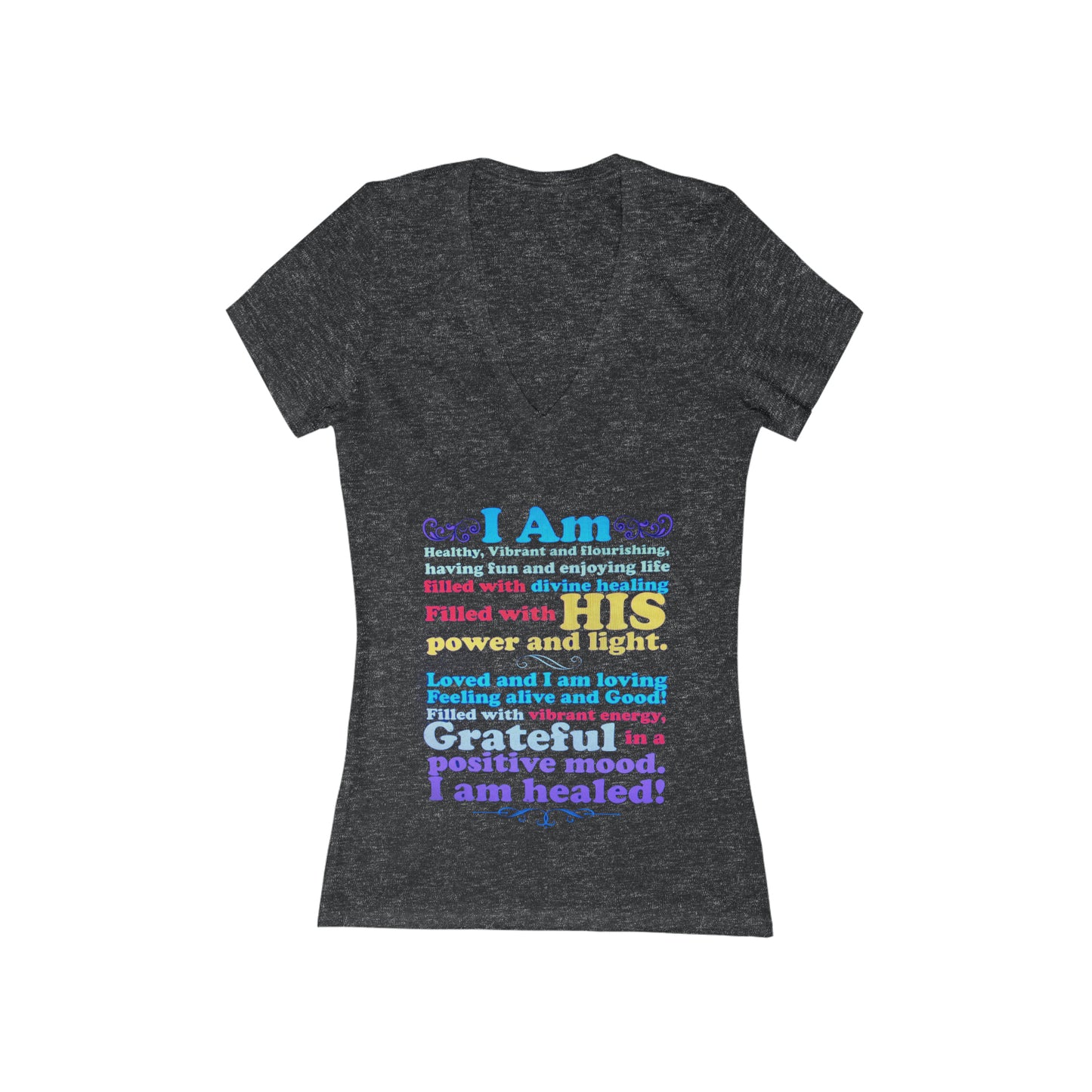 Women's Jersey Short Sleeve Deep V-Neck Tee