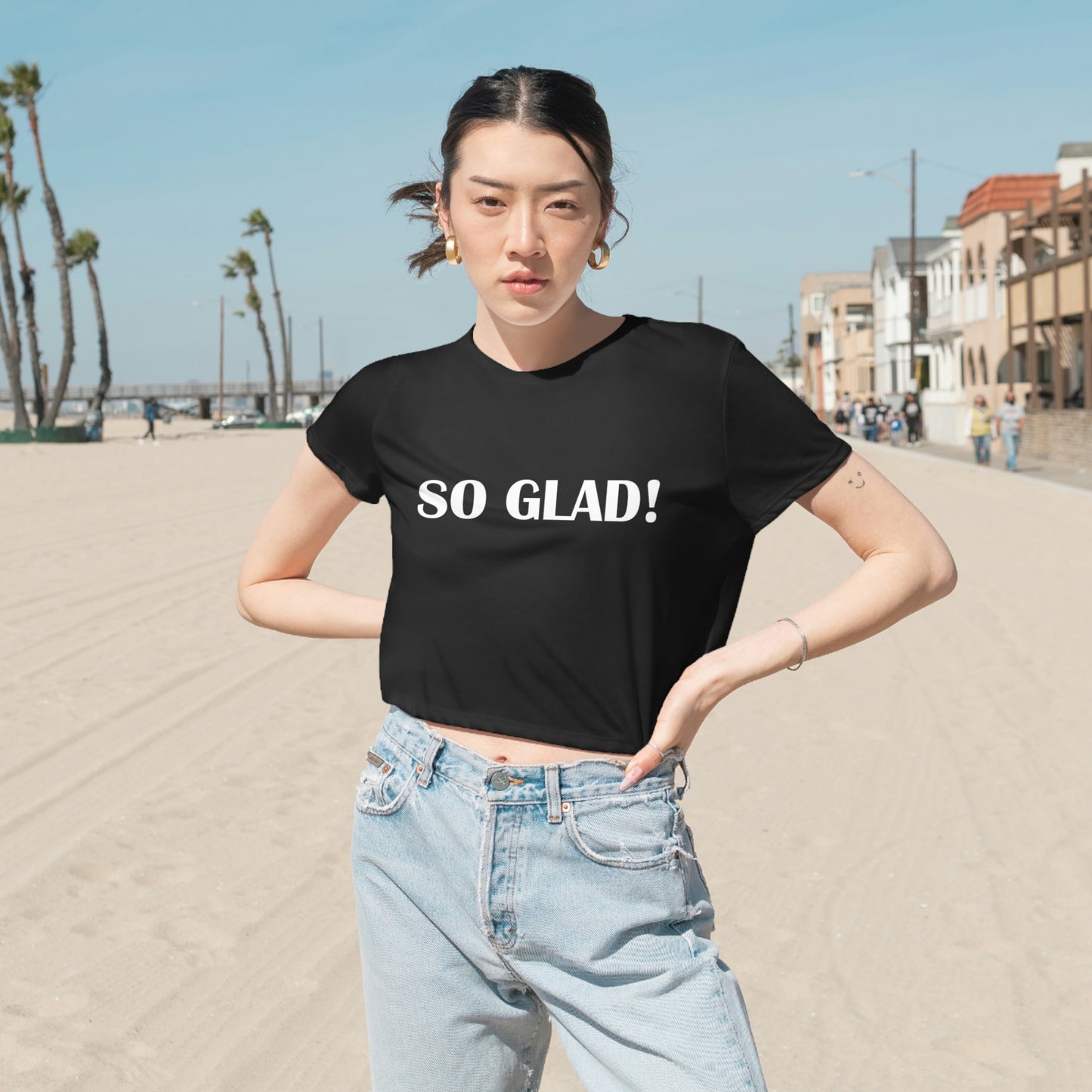 Women's Flowy Cropped Tee