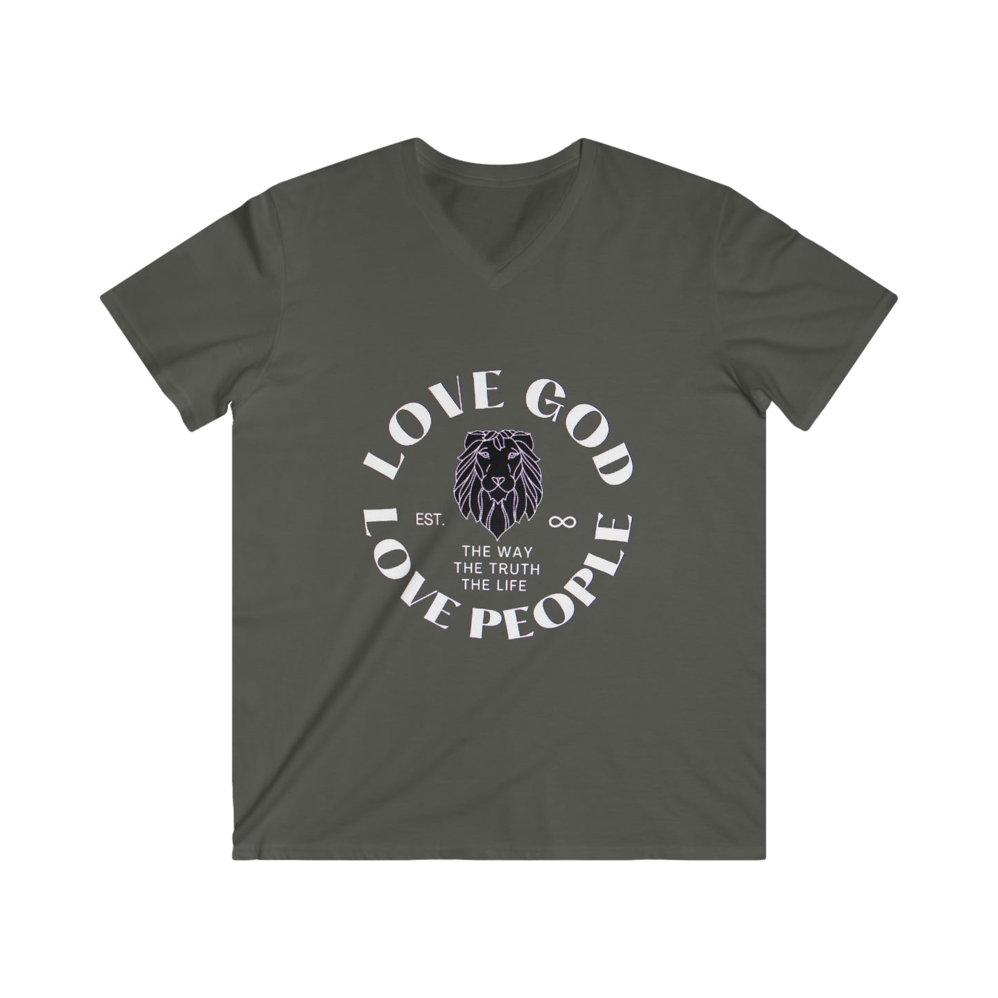 Men's Fitted V-Neck Short Sleeve Tee