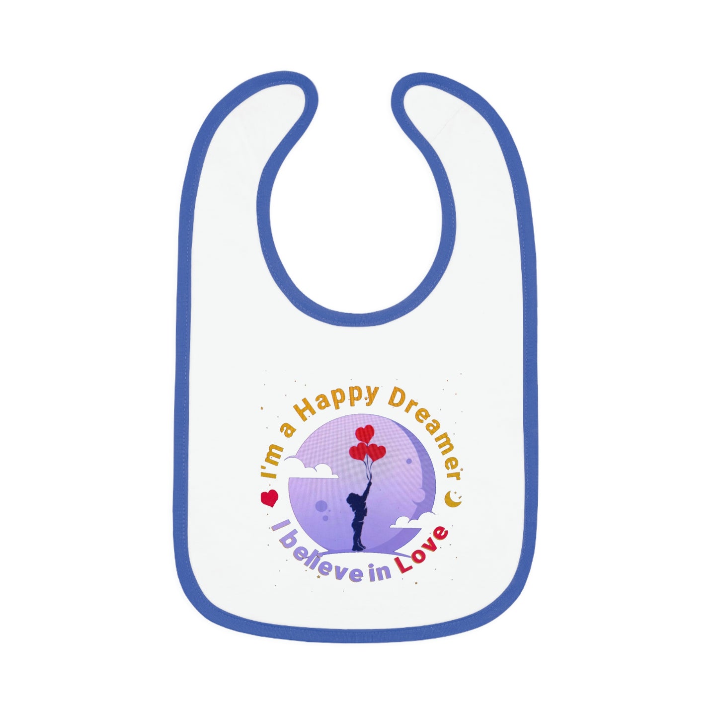 Baby Contrast Trim Jersey Bib