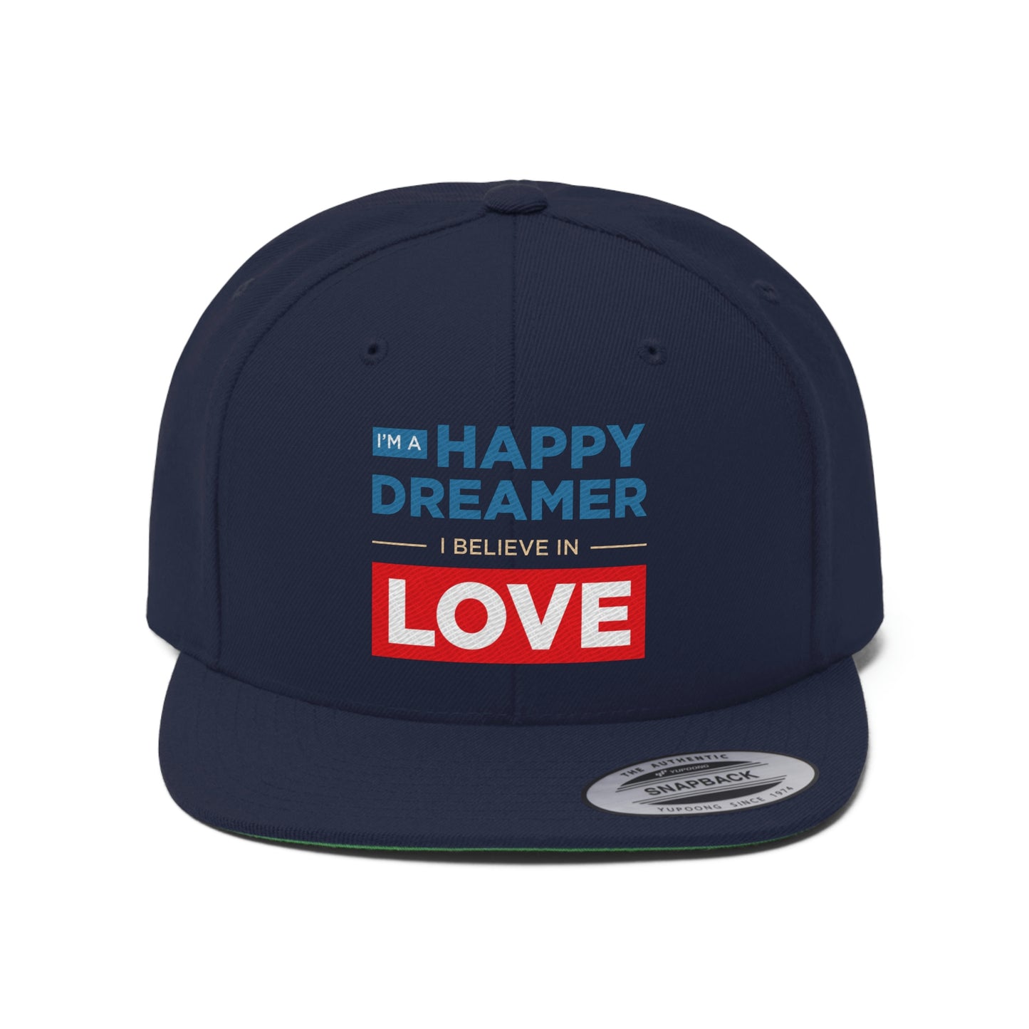 Unisex Flat Bill Hat