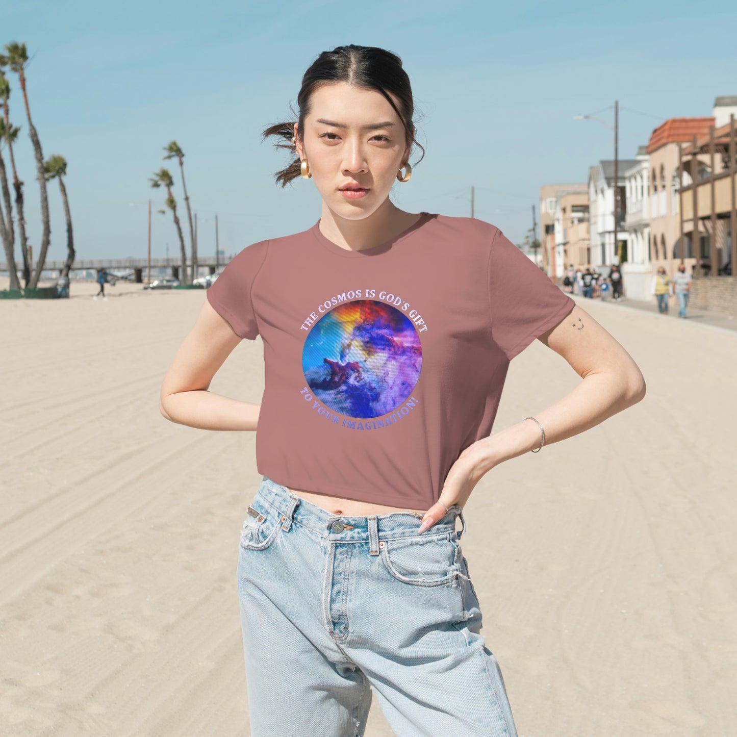 Women's Flowy Cropped Tee