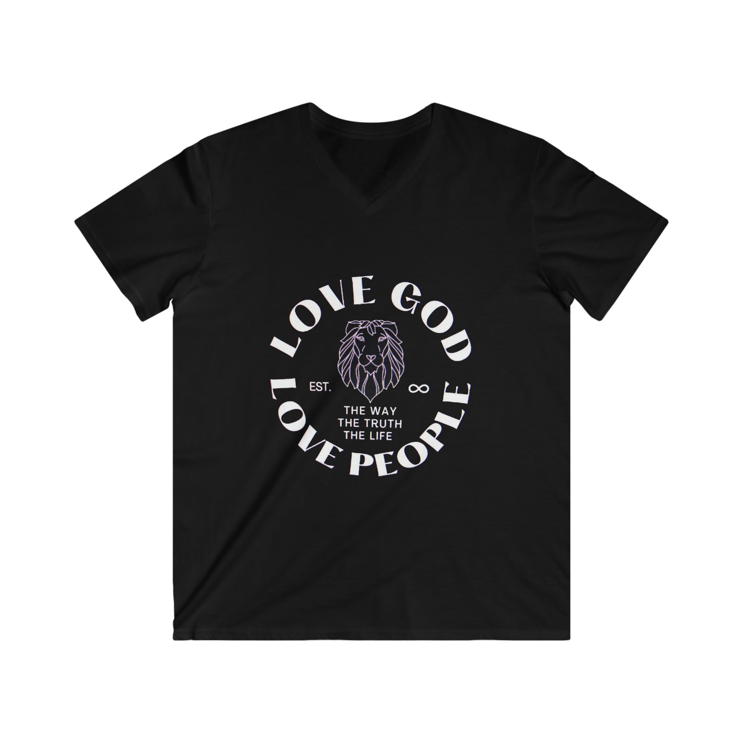 Men's Fitted V-Neck Short Sleeve Tee