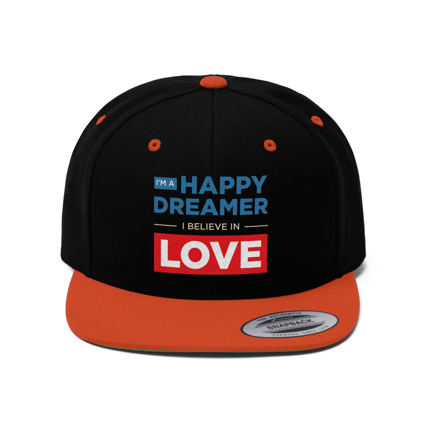 Unisex Flat Bill Hat