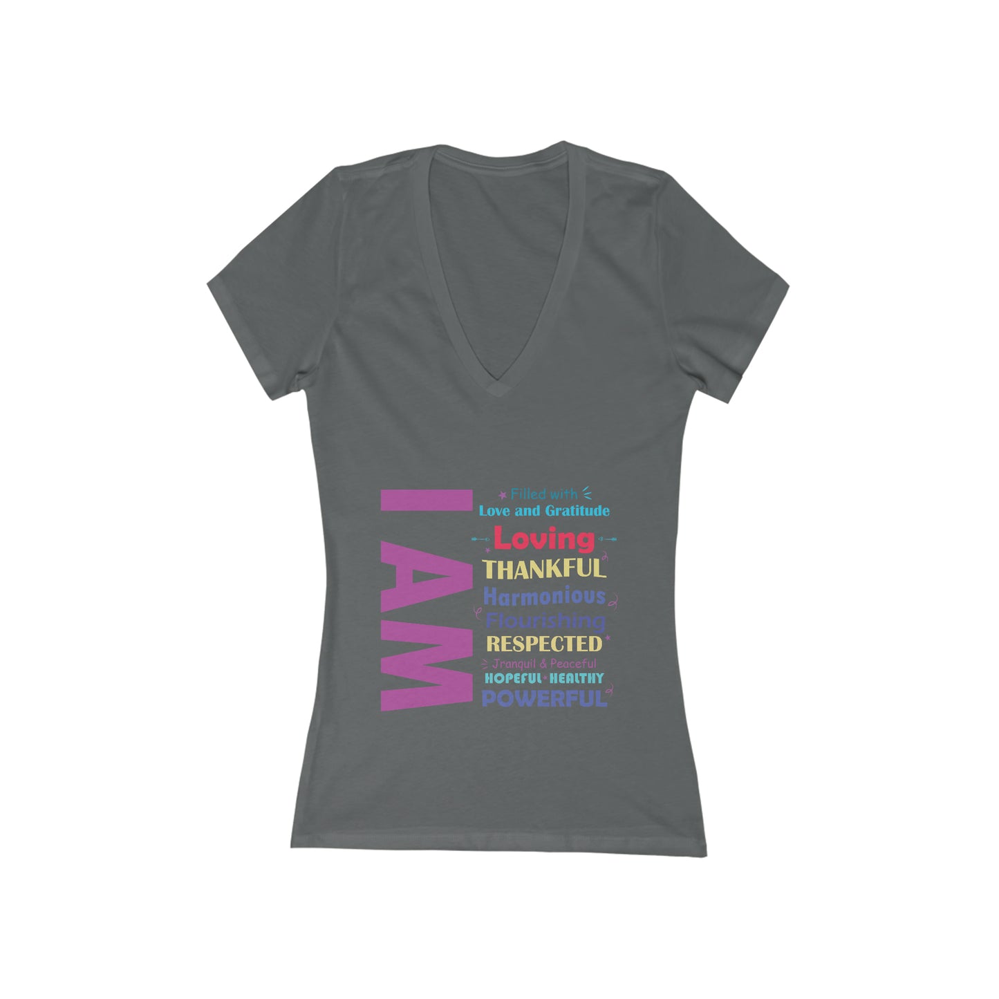Women's Jersey Short Sleeve Deep V-Neck Tee