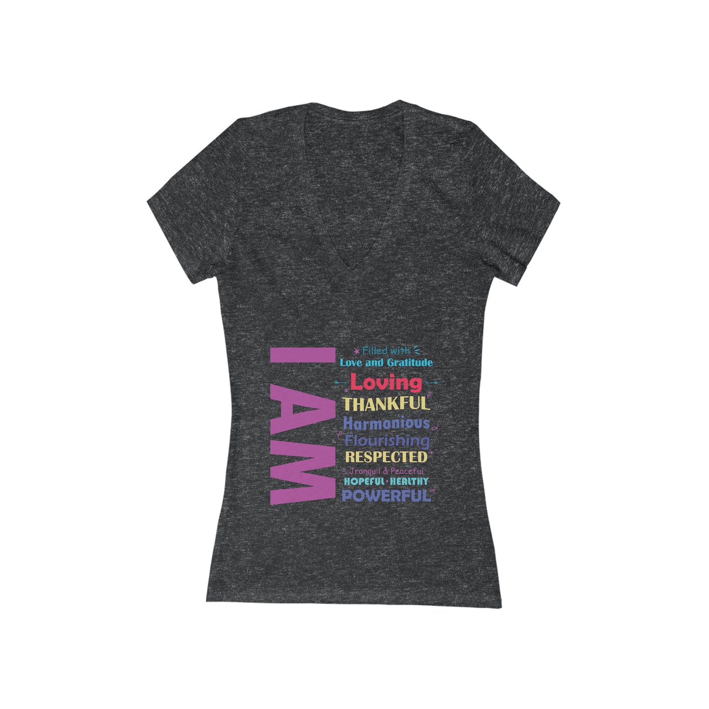 Women's Jersey Short Sleeve Deep V-Neck Tee