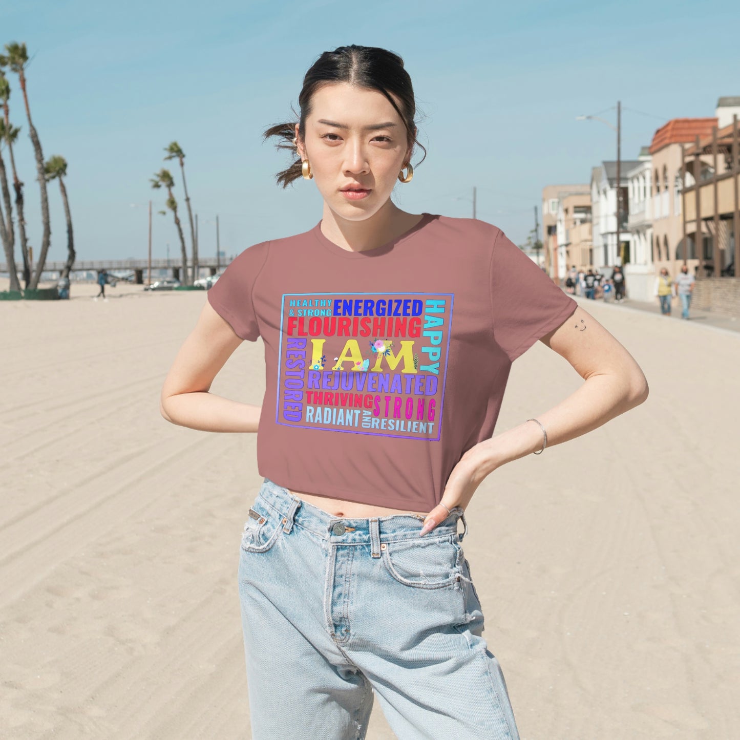 Women's Flowy Cropped Tee