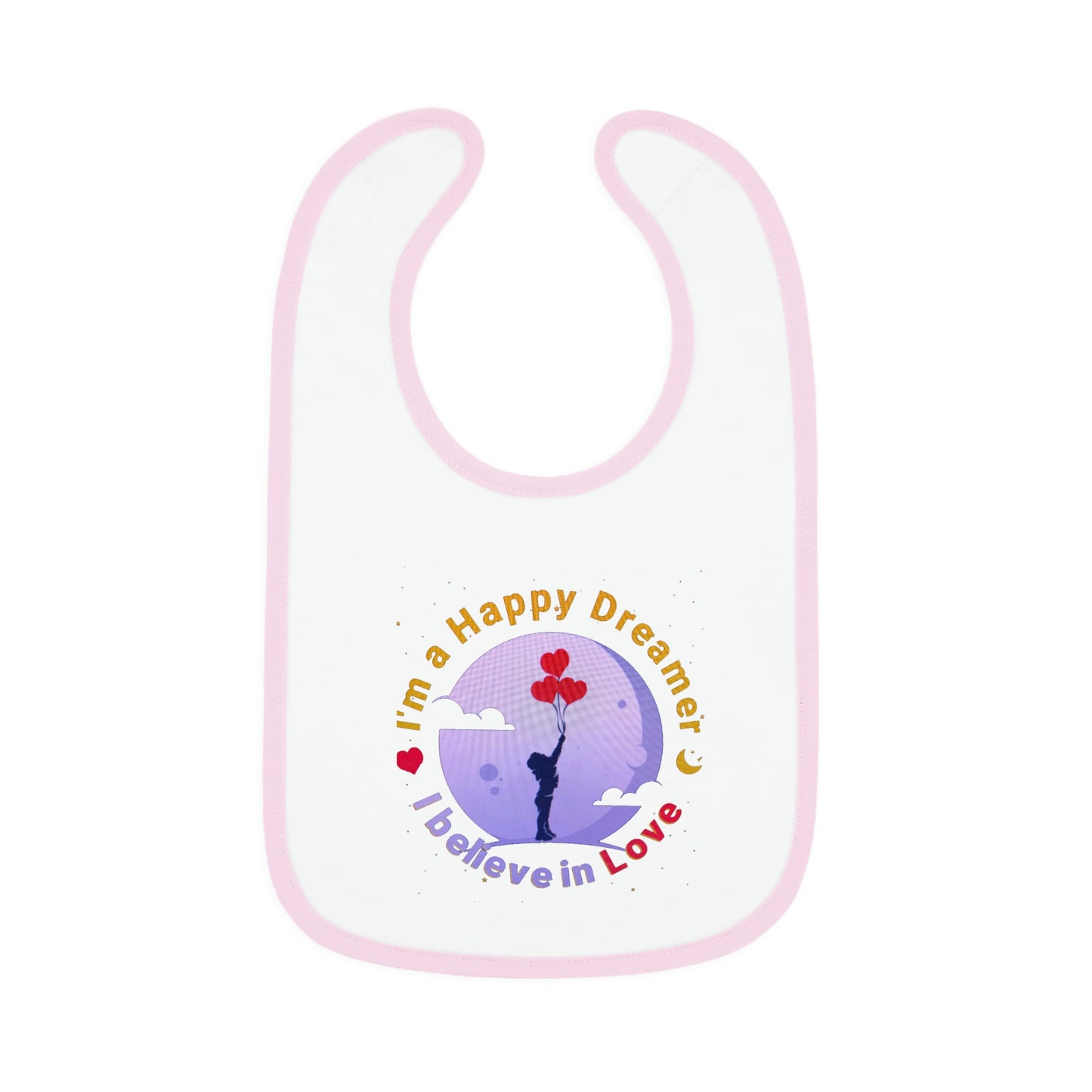 Baby Contrast Trim Jersey Bib