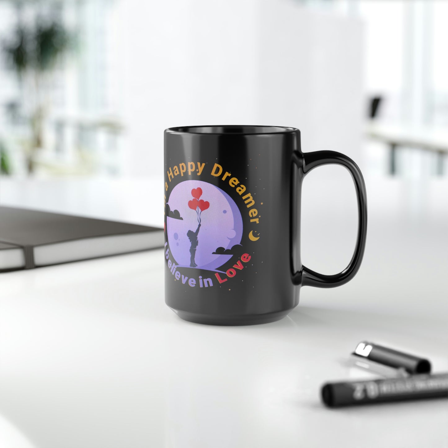 Black Mug, 15oz