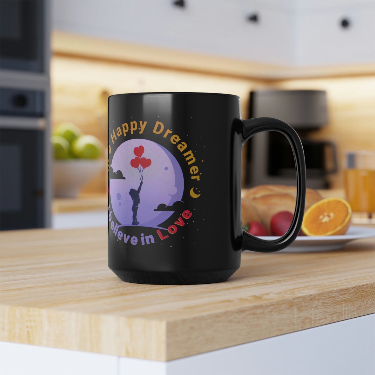 Black Mug, 15oz