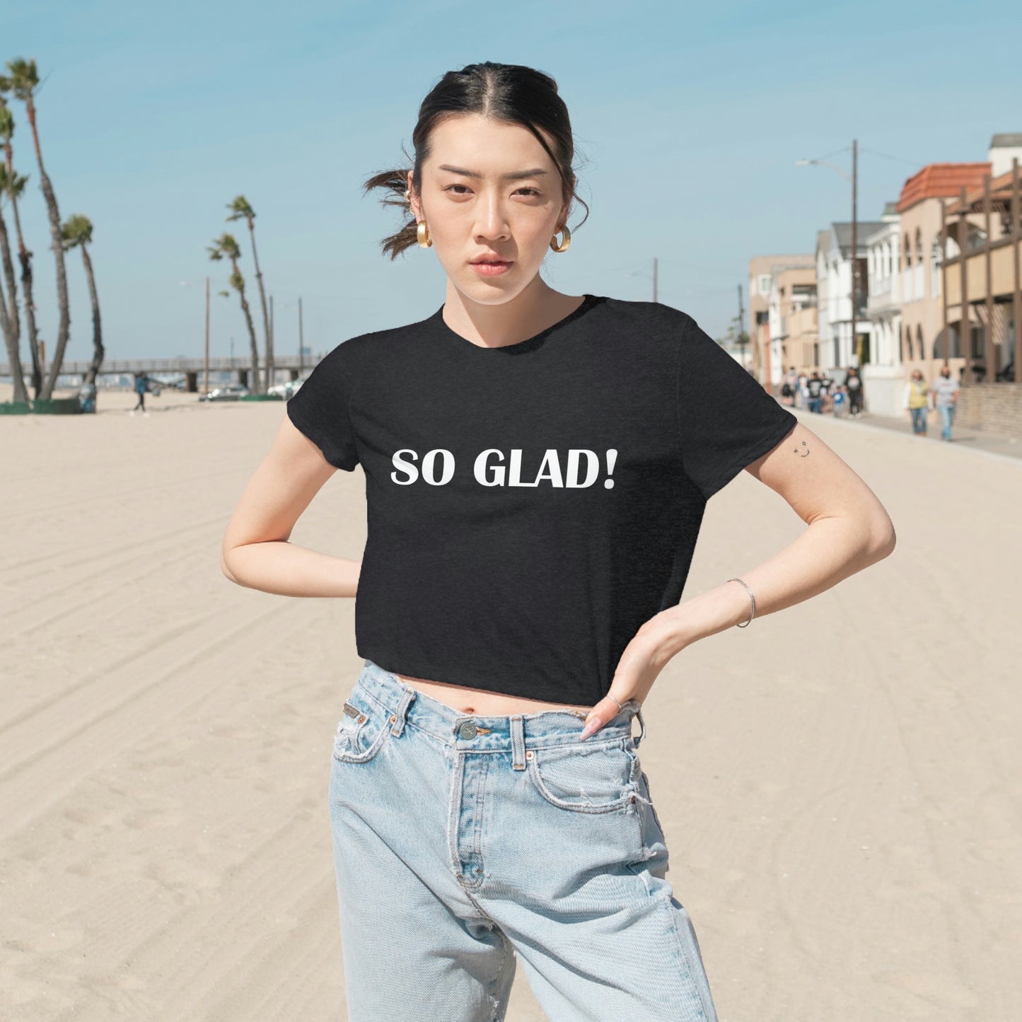 Women's Flowy Cropped Tee
