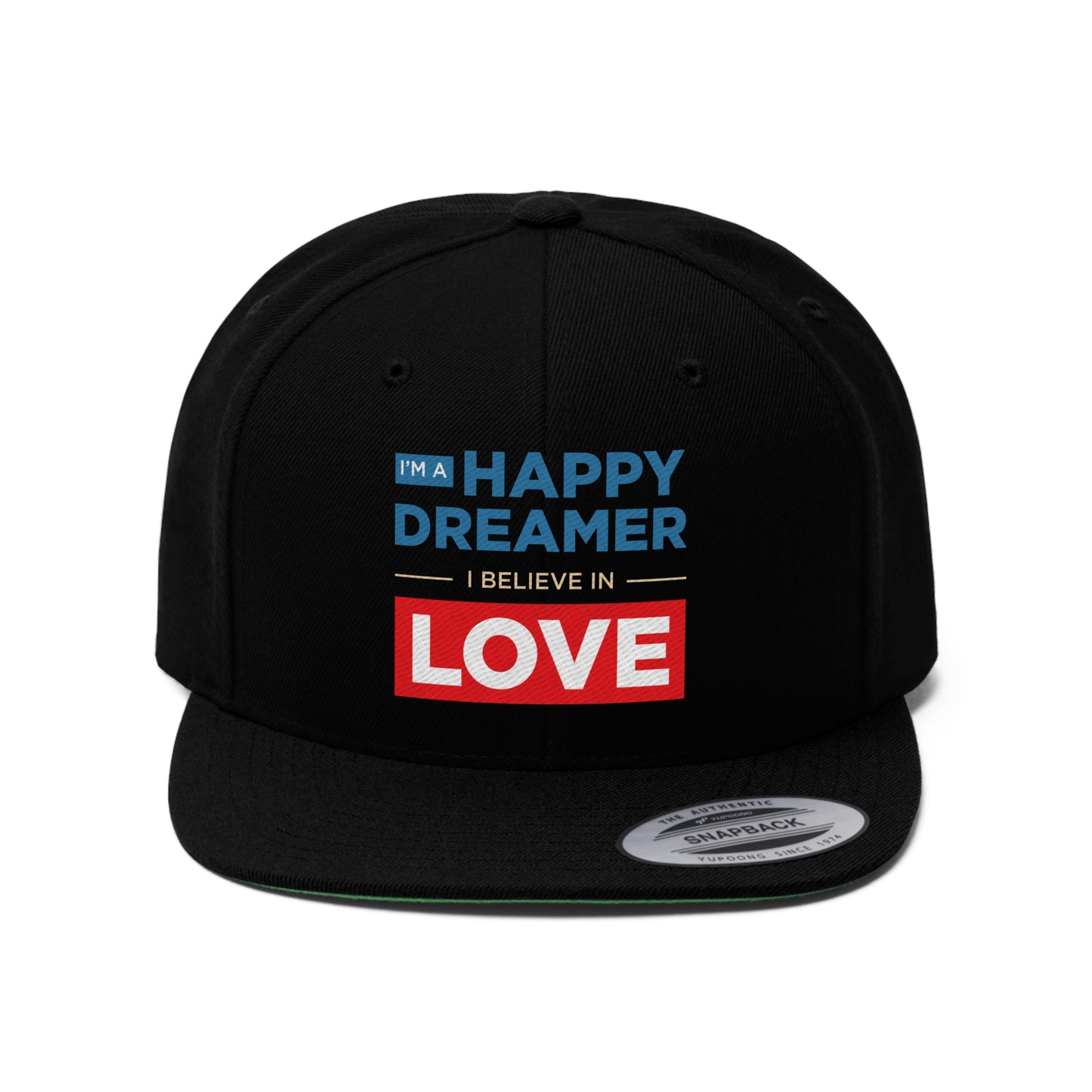 Unisex Flat Bill Hat